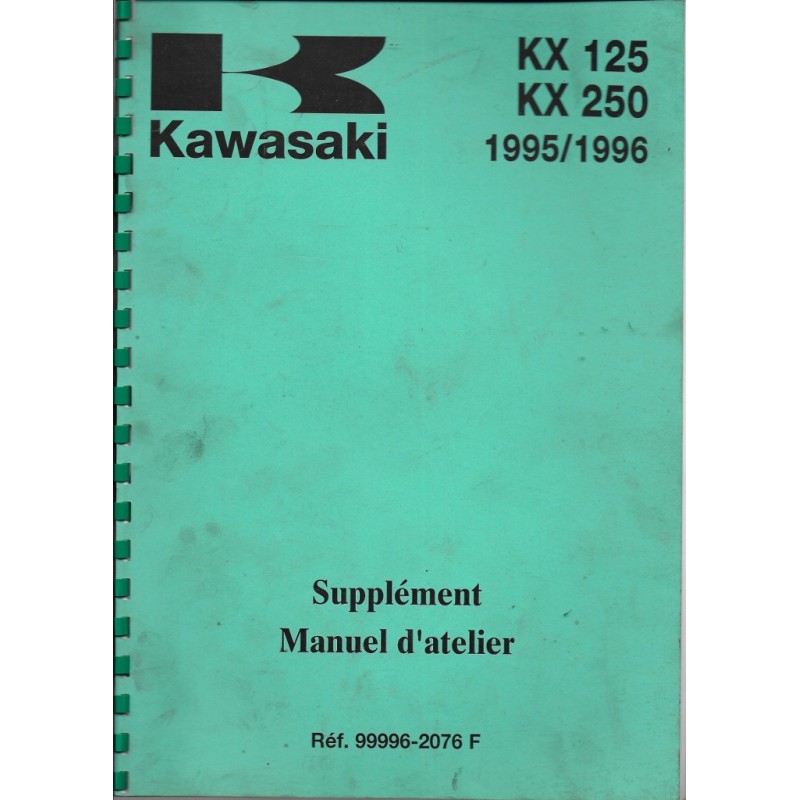 Manuel atelier KAWASAKI KX 125/250 K2 et K3 de 1995/1996