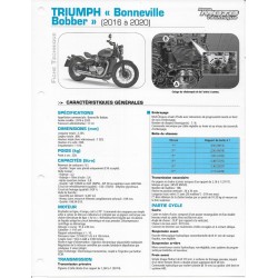 TRIUMPH "Bonneville Bobber" 1200cc (2016 à 2020) Fiche RMT