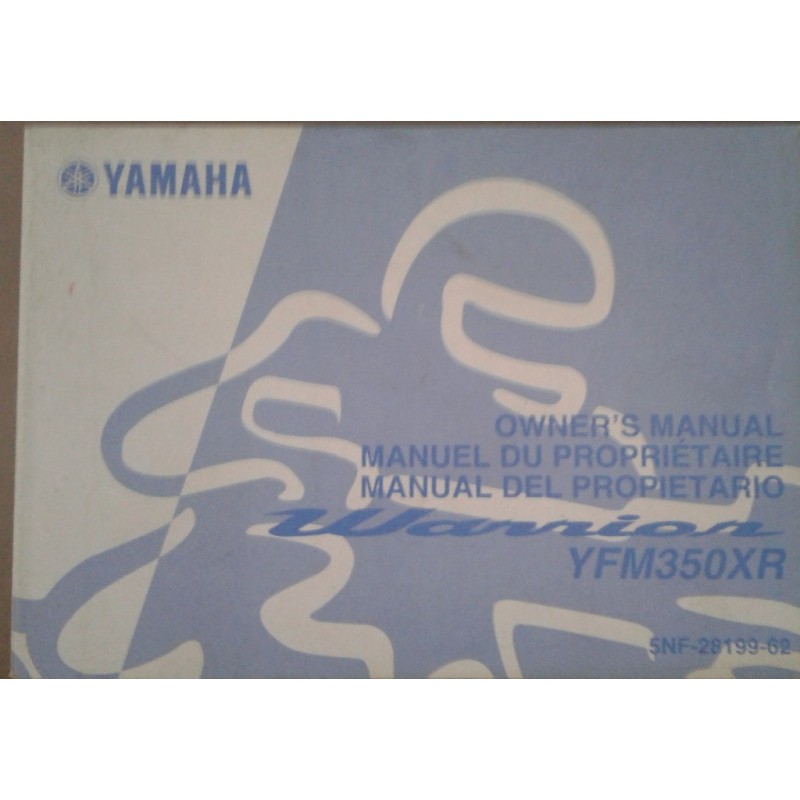 Yamaha Yfm 350 Xr Warrior Type 5nf Modele 02