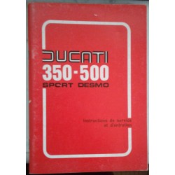 DUCATI 350 et 500 Sport Desmo manuel utilisateur 06 / 1977