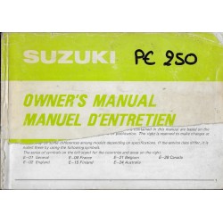 SUZUKI PEH 250 modèle 1981 (09 / 1980)