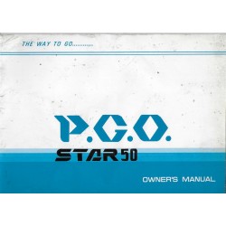 Notice d'utilisation PGO STAR 50 