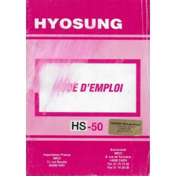 HYOSUNG HS-50 (Notice d'utilisation mars 1993)