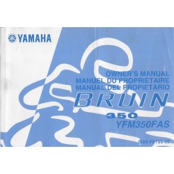 Manuel du propriétaire quad Yamaha YFM350FAS BRUIN