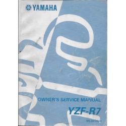 YAMAHA YZF-R7 de 1999 (manuel atelier 12 / 1998 en anglais)
