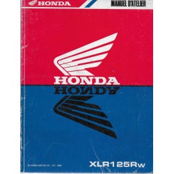 HONDA XLR 125 Rw de 1998 (manuel atelier 10 / 1997)