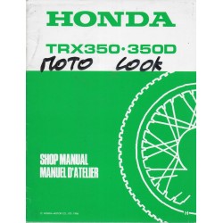 HONDA TRX 350 H - TRX 350 DH (Additif janvier 1987)