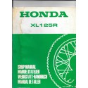 HONDA XL 125 R C de 1985 (additif manuel atelier 12 / 1984)
