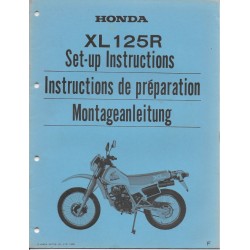 HONDA Xl 125 R de 1985 (Manuel de préparation)