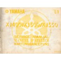 YAMAHA XJ 400 / 500 / 550 (manuel atelier novembre 1980 )