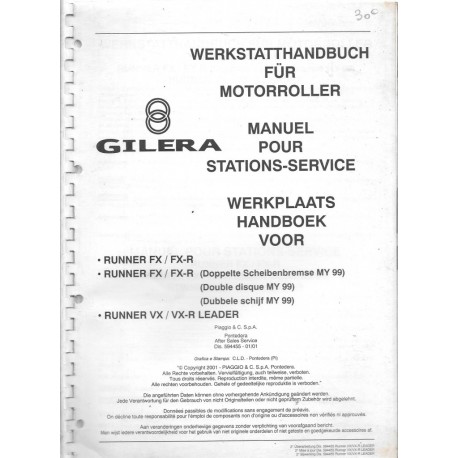 GILERA RUNNER FX / FX-R / VX / VX-R 125 / 180 (M.A. 01 / 01)