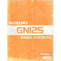 SUZUKI GN 125 de 1983 (Manuel atelier 12 / 1982) 