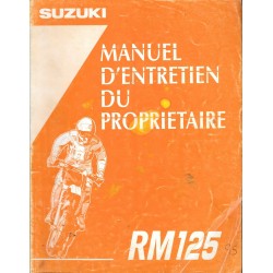SUZUKI RM 125 de 1995 (Manuel atelier 07 / 1994) 