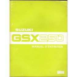SUZUKI GSX 250 X (Manuel atelier additif 08 / 1981) 