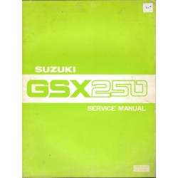 SUZUKI GSX 250 (Manuel atelier 07 / 1980) en anglais