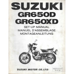 SUZUKI GR 650 D et XD de 1983 (manuel assemblage 03 / 1983)