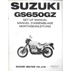SUZUKI GS 650 GZ de 1982 (manuel assemblage 12 / 1981)