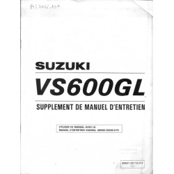 Manuel atelier additif SUZUKI VS 600 GL 1996