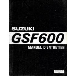 Manuel atelier SUZUKI GSF 600 de 1995