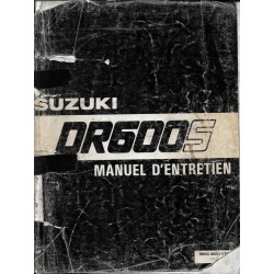 Manuel atelier SUZUKI DR 600 SF / SG / RG de mai 1986 