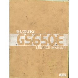 Manuel atelier SUZUKI GS 650 E de 1981