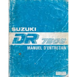 Manuel atelier SUZUKI DR 750 S modèle 1988