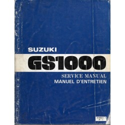 Manuel atelier SUZUKI GS 1000 de 1978