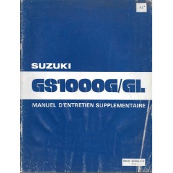 Manuel atelier SUZUKI GS 1000 GT et GLT de 1980