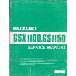Manuel atelier SUZUKI GSX 1100 E / EF / ES et GS 1150 de 1984