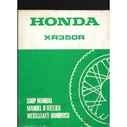 HONDA XR 350 R (manuel de base) juillet 1985