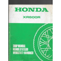 HONDA XR 600 R 1988 (Manuel octobre 1987). Type MK2