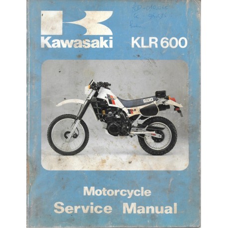 Manuel atelier KAWASAKI 600 KLR 1984