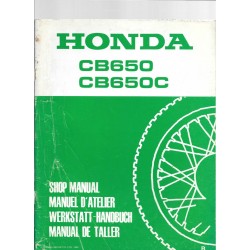 HONDA CB 650 et CB 650 C (Additif janvier 1981)