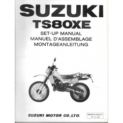 SUZUKI TS 80 XE (manuel assemblage 02 / 1984)