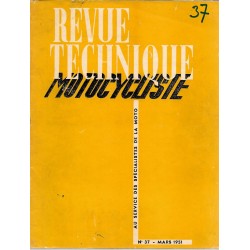 Revue Technique Motocycliste n° 37 (moteur Villiers) 03 / 1951