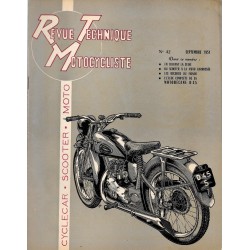 Revue Technique Motocycliste n° 42 (Motobécane) 09 /1951