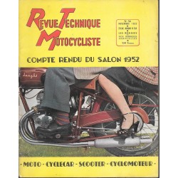 Revue Technique Motocycliste n° 56 (Jonghi) 11 / 1952