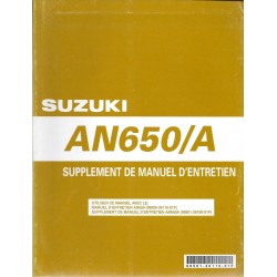 Manuel atelier additif SUZUKI AN 650 AK5 (12 / 2004) 
