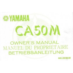 YAMAHA CA 50 M (Manuel du propriétaire septembre 1983)