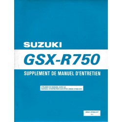 Manuel atelier SUZUKI GSX-R 750 W (additif 11 / 97) français