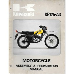 Manuel assemblage KAWASAKI KE 125-A3 (08 /1975)