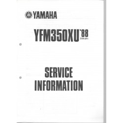Manuel d'atelier Yamaha YFM 350 XU de 1988 à 1993 type XK