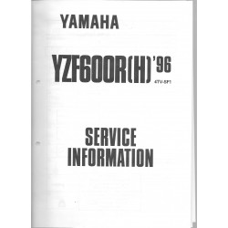 Manuel d'atelier Yamaha YZF 500 R (H) de 1996 type 4TV
