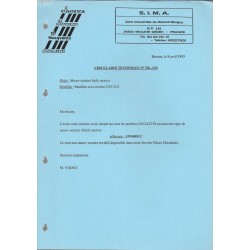 Classeur notes de service atelier DUCATI (1989 - 1999)
