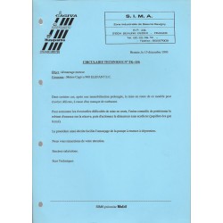 Notes de service atelier CAGIVA (1991 - 2001)