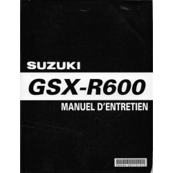 Manuel atelier SUZUKI GSX-R 600 K8 modèle 2008 (03 / 2008) 