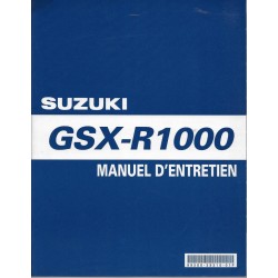 Manuel atelier SUZUKI GSX-R 1000 K7 de 2007 (01 / 2007) 