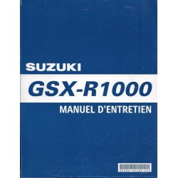 Manuel atelier SUZUKI GSX-R 1000 K9 de 2009 (04 / 2009) 