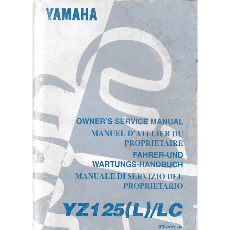 Manuel atelier YAMAHA YZ 125 (L) / LC 1999 type 5ET