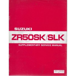 SUZUKI ZR 50SKX / SLKX (manuel atelier additif 09 / 1981)
